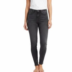 Banana Republic Women's Jeans 26 High Waist Skinny Ankle Black Rinse Stretch